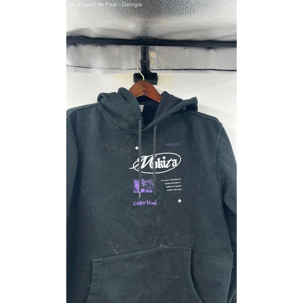 American Vintage Mokita Tour Hoodie Unisex XL Black Purple